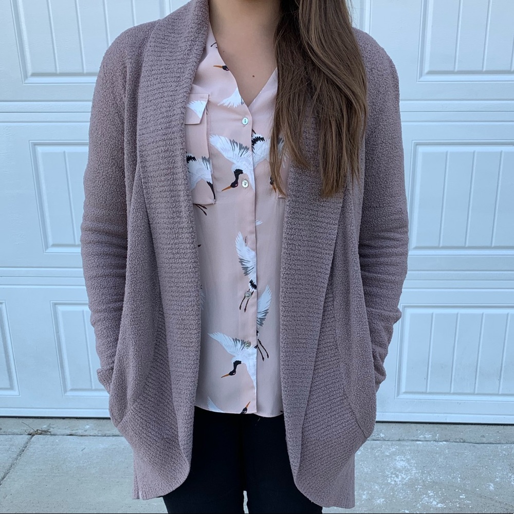 Bamboo Chic Lite Circle Cardigan, Color Mink